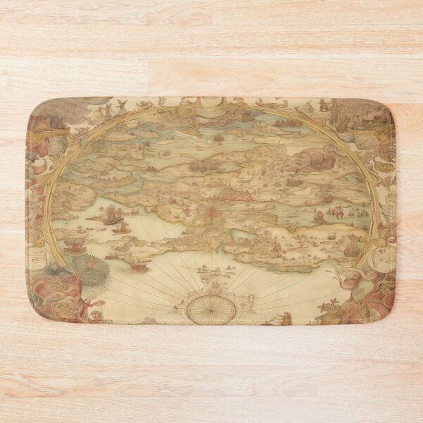 Item preview, Old Vintage Map designed and sold by ArtsyWishy.