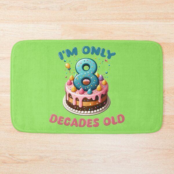 Item preview, I'm Only 8 Decades Old happy 80th birthday humor designed and sold by AlchemyColor.