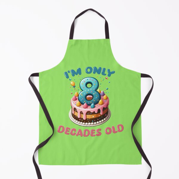 Item preview, I'm Only 8 Decades Old happy 80th birthday humor designed and sold by AlchemyColor.
