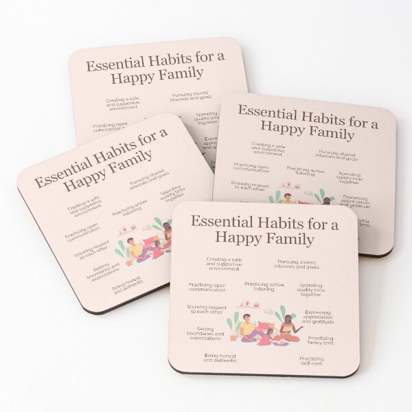 Item preview, Essential Habits for a Happy Family designed and sold by TheFocusedShop.
