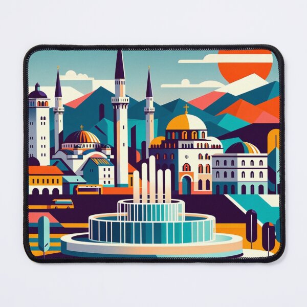 Item preview, Sarajevo Modern Vintage Postcard designed and sold by Printsincolor.