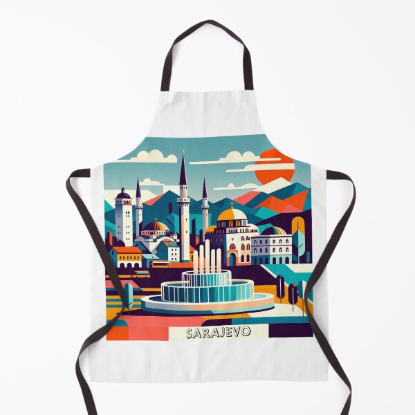 Item preview, Sarajevo Modern Vintage Postcard designed and sold by Printsincolor.