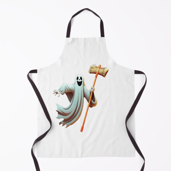 Item preview, Ghost flying with a broom designed and sold by NagalkarArtWork.