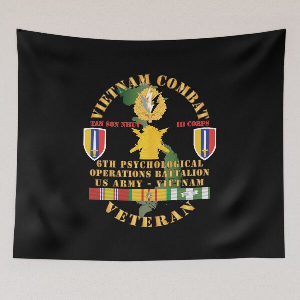 Item preview, Army - Vietnam Combat Vet - 6th PSYOPS Bn - USARV w VN SVC X 300 designed and sold by Military Insignia Products.