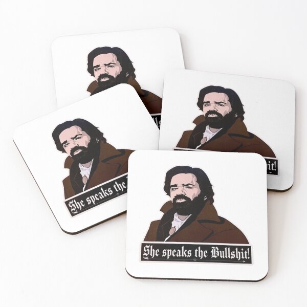 Item preview, What We Do in the Shadows Vinyl Sticker - Laszlo - "She speaks the Bullsh*t" designed and sold by Your Favorite Store.