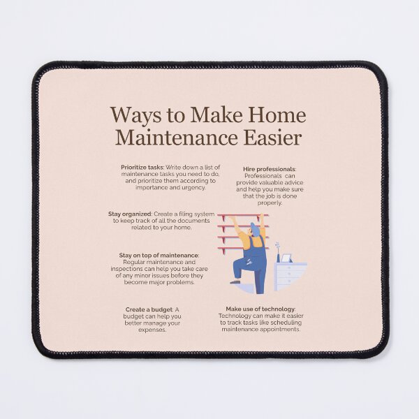 Item preview, Ways to Make Home Maintenance Easier designed and sold by TheFocusedShop.