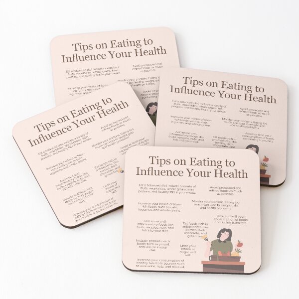 Item preview, Tips on Eating to Influence Your Health designed and sold by TheFocusedShop.
