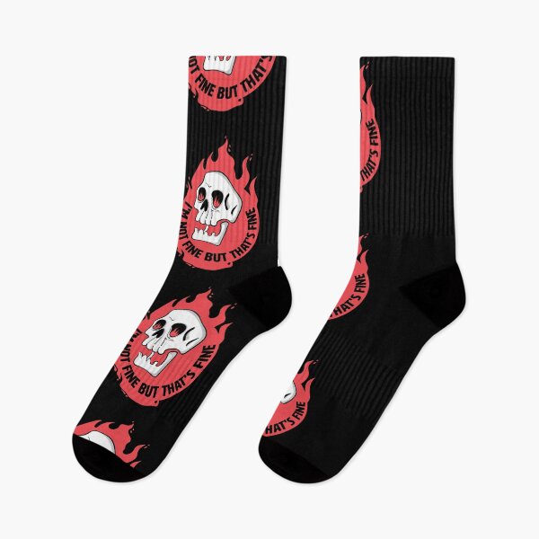 Item preview, I'm Not Fine But That's Fine Funny Skull designed and sold by IggysArrrt.