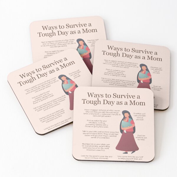 Item preview, Ways to Survive a Tough Day as a Mom designed and sold by TFHStore.
