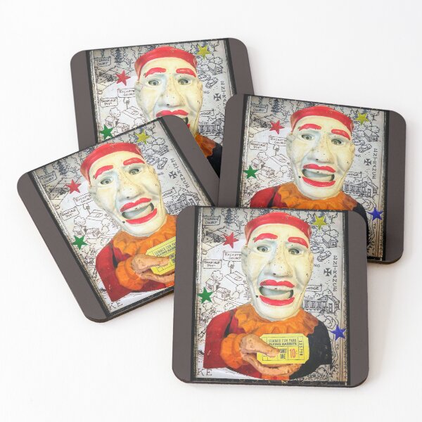 Item preview, Vintage Cast Iron Clown Bank - 'Summer Fun Park' designed and sold by Nikki Fortuin Arts & Crafts.