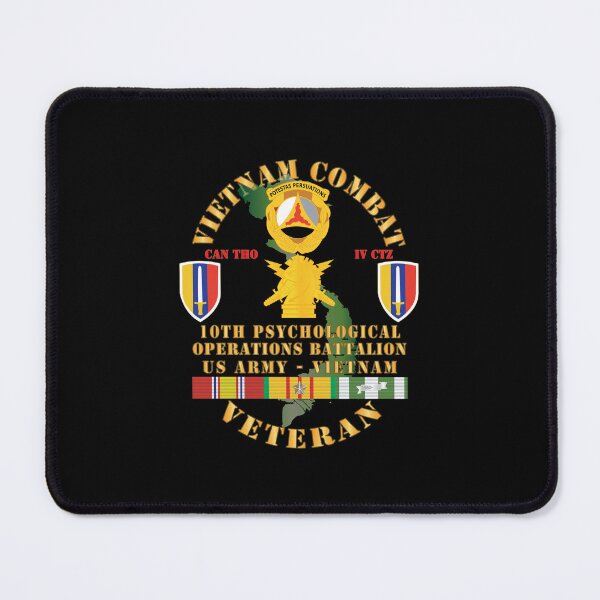 Item preview, Army - Vietnam Combat Vet - 10th PSYOPS Bn - USARV w VN SVC X 300 designed and sold by Military Insignia Products.