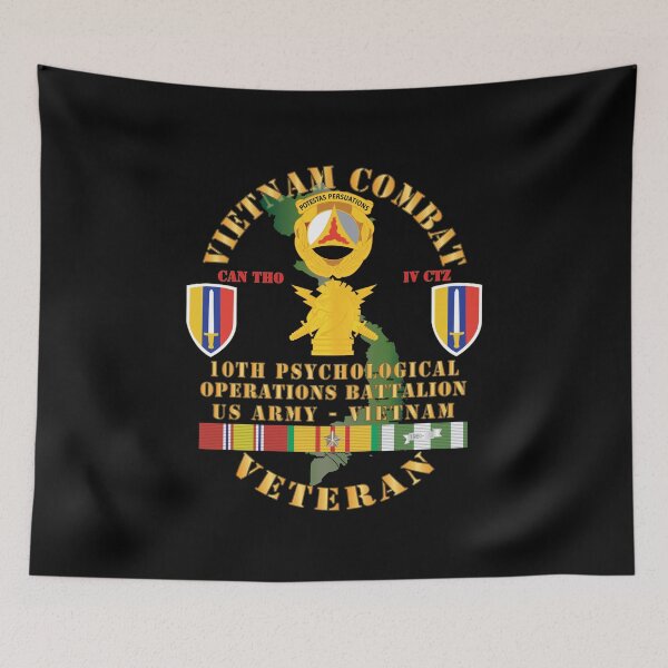 Item preview, Army - Vietnam Combat Vet - 10th PSYOPS Bn - USARV w VN SVC X 300 designed and sold by Military Insignia Products.