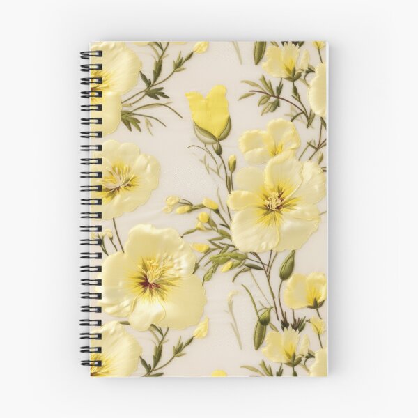 Item preview, Embroidered Evening Primrose Flowers designed and sold by SimoneBalman.