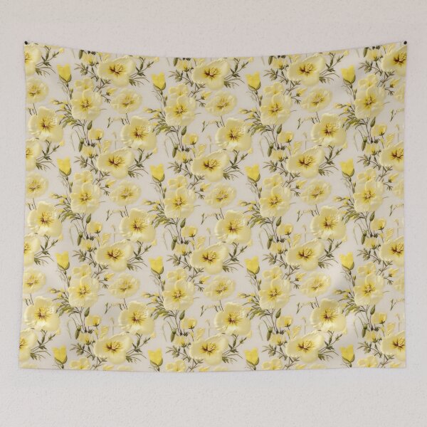 Item preview, Embroidered Evening Primrose Flowers designed and sold by SimoneBalman.