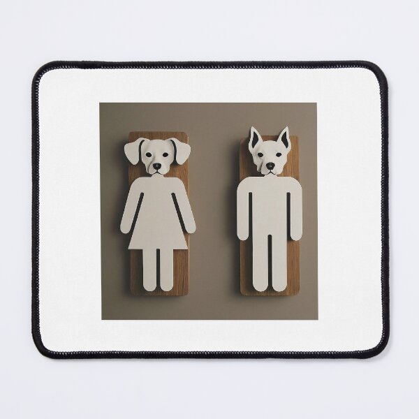 Item preview, Dog Toilet Sign designed and sold by yellowveggiez.