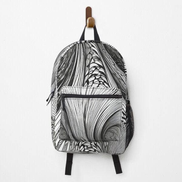 Item preview, Abstract Monochrome Pattern Black and White Ink Pen designed and sold by ShaViArt.