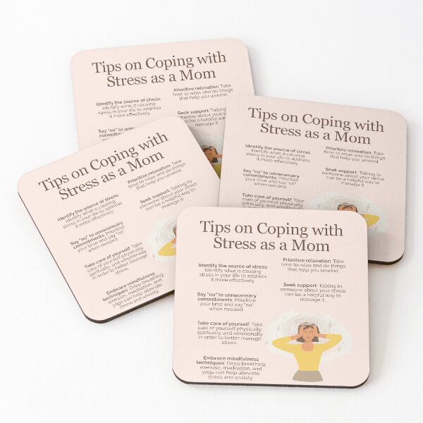 Item preview, Tips on Coping Stress as a Mom designed and sold by TheFocusedShop.