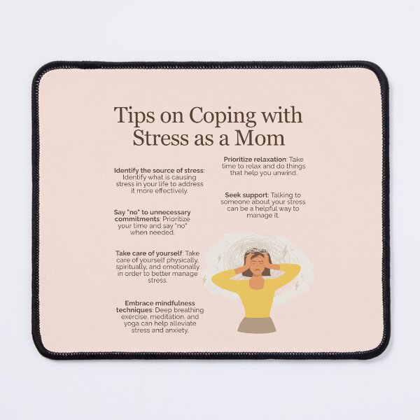 Item preview, Tips on Coping Stress as a Mom designed and sold by TheFocusedShop.