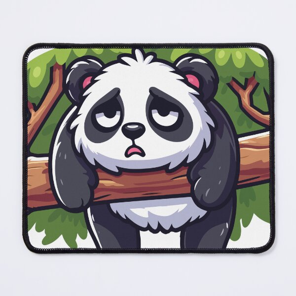 Item preview, a bored panda hanging from a tree branch designed and sold by Colorful Dreams.