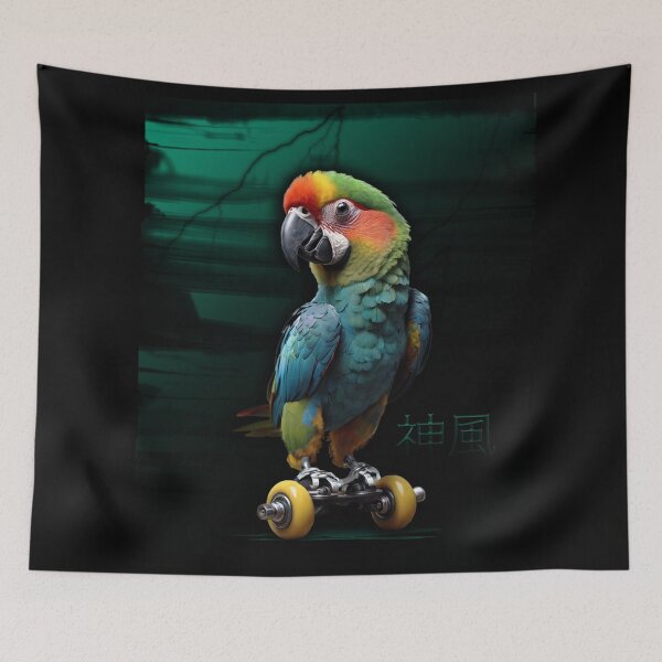 Item preview, Parrot, Kamikaze, lightning designed and sold by CrisMor-Art.