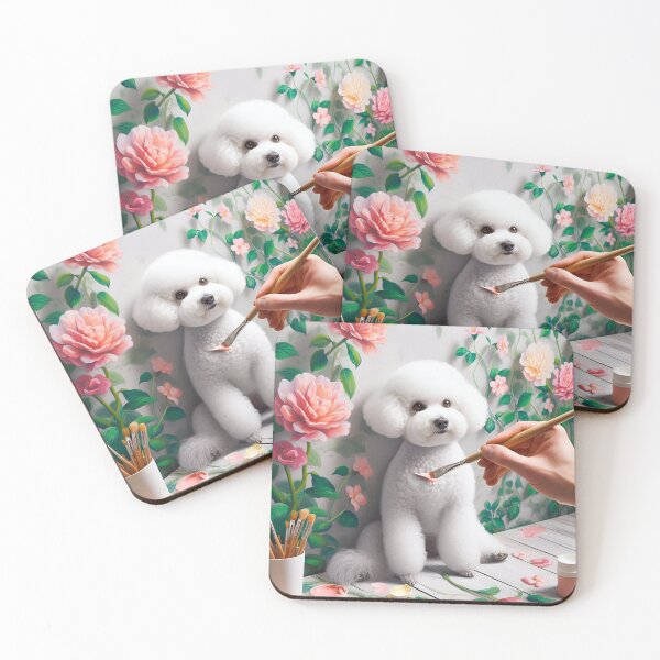 Aperçu de l'œuvre Bichon Frise Fantasia in Digital Form créée et vendue par PawspectCreate.