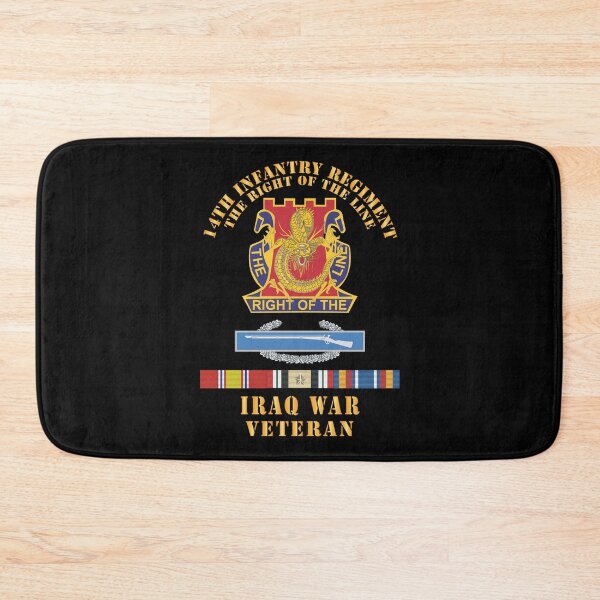 Item preview, Army - DUI - 14th Infantry Regiment The right of the line w CIB -  IRAQ SVC X 300 designed and sold by Military Insignia Products.