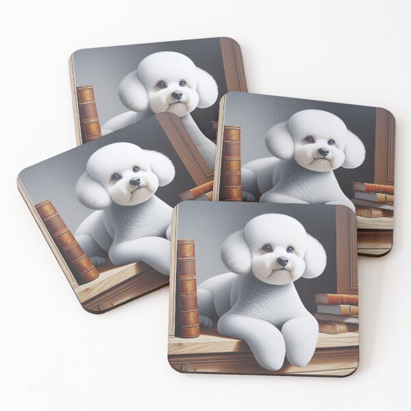 Aperçu de l'œuvre Bichon Frise Adventures in Art créée et vendue par PawspectCreate.