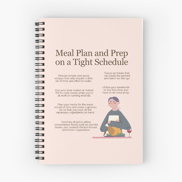 Item preview, Meal Plan and Prep on a Tight Schedule designed and sold by TheFocusedShop.