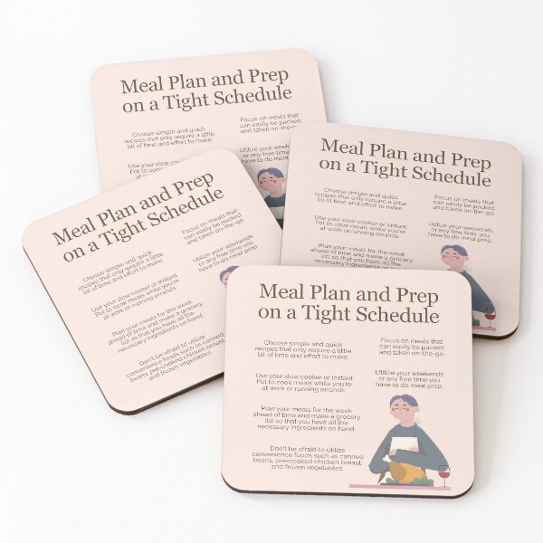 Item preview, Meal Plan and Prep on a Tight Schedule designed and sold by TheFocusedShop.
