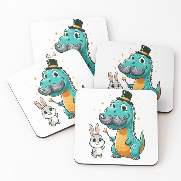 Item preview, Funny dinosaur with mustache Magic Wand for adults and kids  designed and sold by VISIONSTURME.