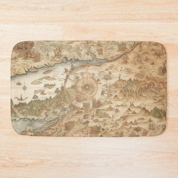 Item preview, Old Vintage Map designed and sold by ArtsyWishy.