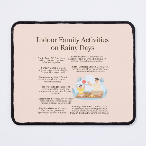 Item preview, Indoor Family Activities on Rainy Days designed and sold by TheFocusedShop.