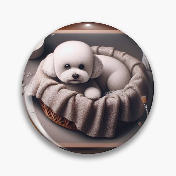 Item preview, Trompe-l'oeil Intricacies with Bichon Frise designed and sold by PawspectCreate.