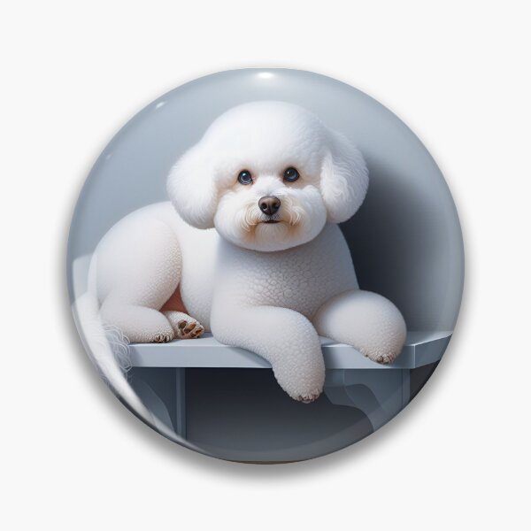 Aperçu de l'œuvre Bichon Frise in Artistic Splendor créée et vendue par PawspectCreate.