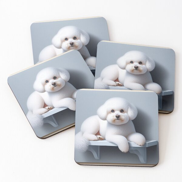 Aperçu de l'œuvre Bichon Frise in Artistic Splendor créée et vendue par PawspectCreate.