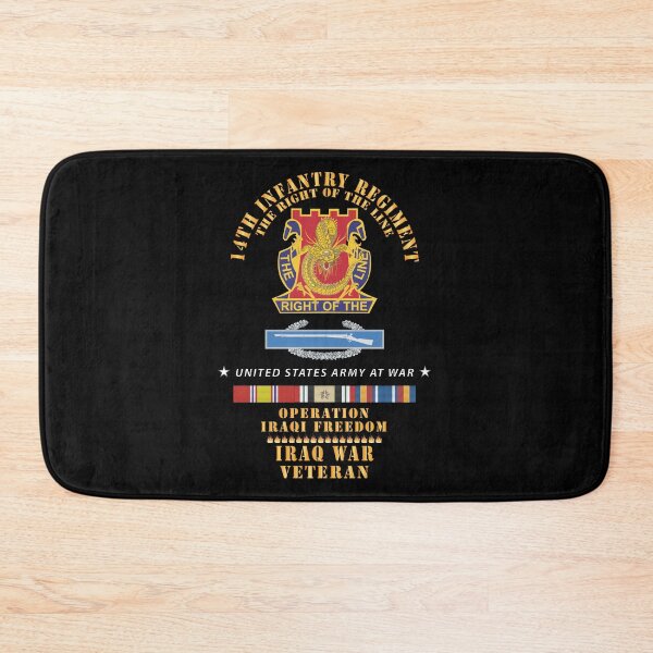 Item preview, Army - DUI - 14th Infantry Regiment The right of the line w CIB -  OIF - IRAQ SVC X 300 designed and sold by Military Insignia Products.