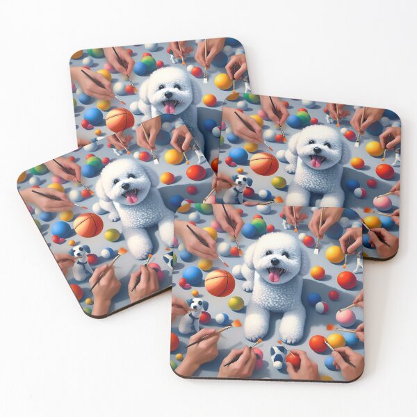 Aperçu de l'œuvre Artistic Impressions of Bichon Frise créée et vendue par PawspectCreate.