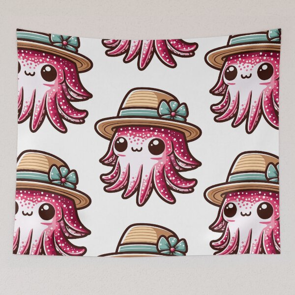 Item preview, Stylish Cuttlefish with Hat designed and sold by ArtfulWeave.