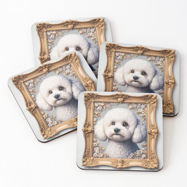 Aperçu de l'œuvre Bichon Frise Illustrations with Heart créée et vendue par PawspectCreate.