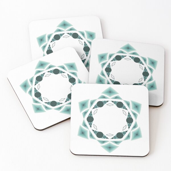 Item preview, Turquoise Six Pointed Star with Patterns designed and sold by DHTDesigns.