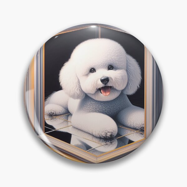 Aperçu de l'œuvre Trompe-l'oeil Wonders with Bichon Frise créée et vendue par PawspectCreate.