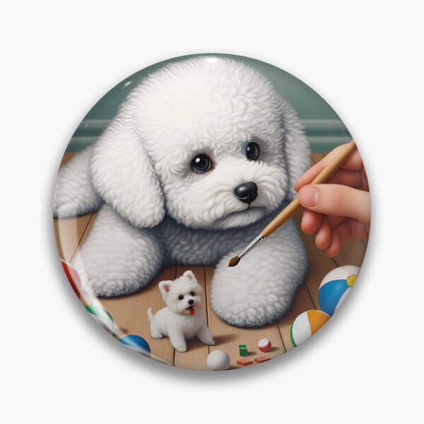 Aperçu de l'œuvre Bichon Frise Dog Cartoon Adventures créée et vendue par PawspectCreate.