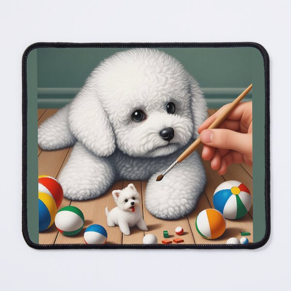 Item preview, Bichon Frise Dog Cartoon Adventures designed and sold by PawspectCreate.