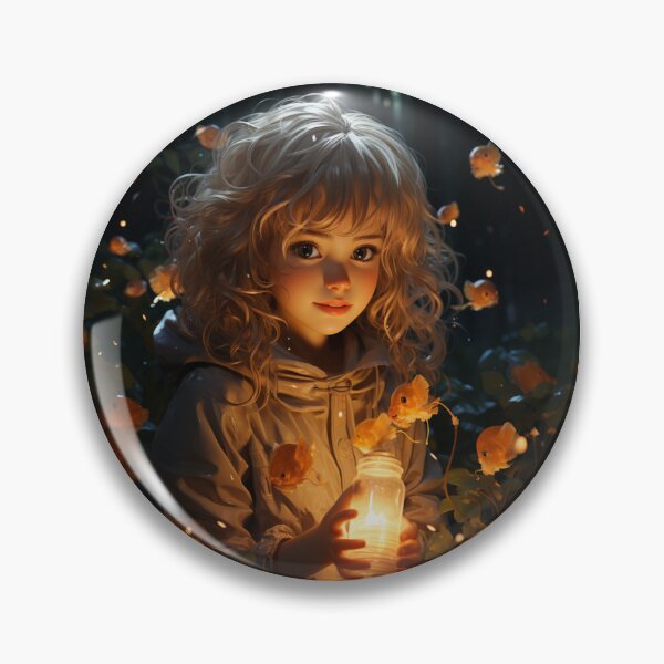 Item preview, Cute Girl with light in Darknes designed and sold by bufidigital.