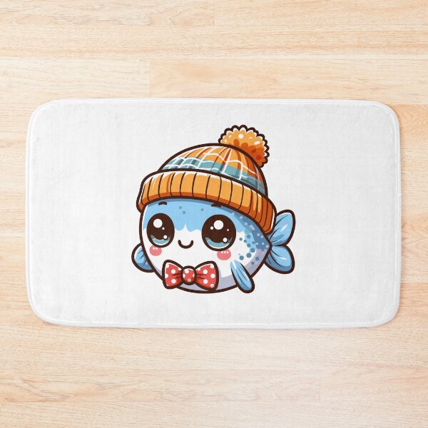 Item preview, Fish with Hat designed and sold by ArtfulWeave.