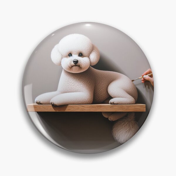 Aperçu de l'œuvre Bichon Frise Charm in Digital Art créée et vendue par PawspectCreate.