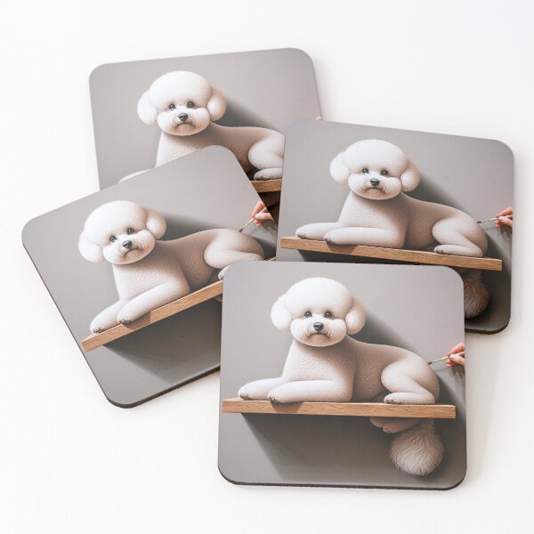 Aperçu de l'œuvre Bichon Frise Charm in Digital Art créée et vendue par PawspectCreate.
