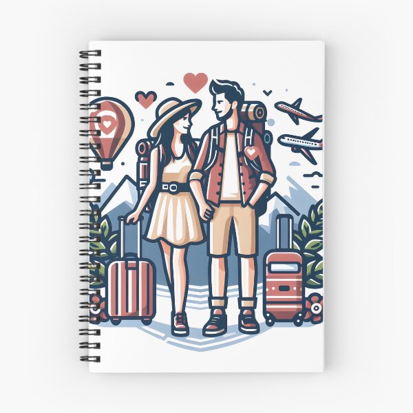 Item preview, Newly married couple in travel for honeymoon  designed and sold by vectorillus.