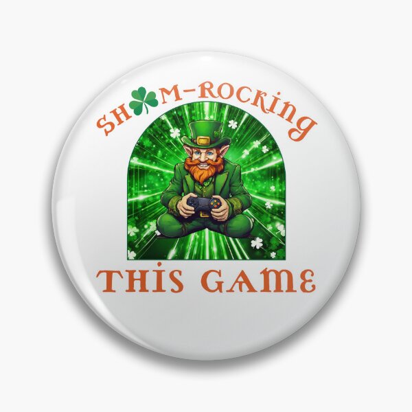 Artikelvorschau, SHAM-Rocking This Game Leprechaun entworfen und verkauft von Pixels2Patterns.