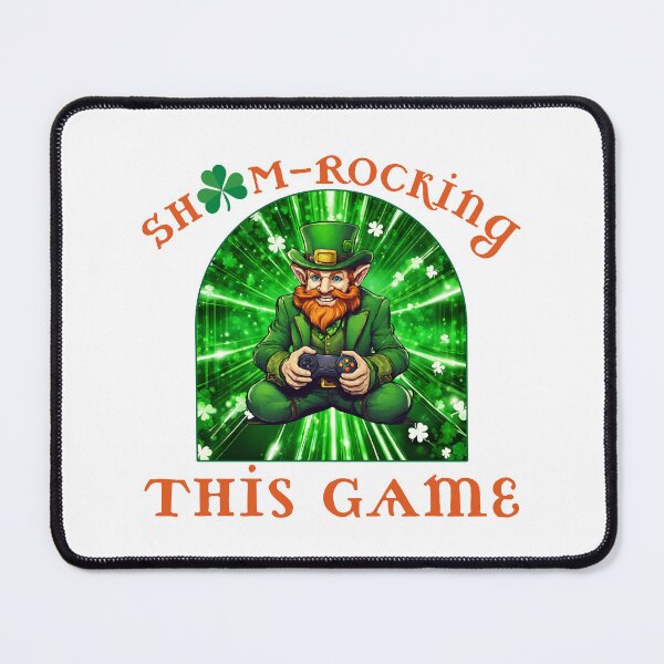 Item preview, SHAM-Rocking This Game Leprechaun designed and sold by Pixels2Patterns.